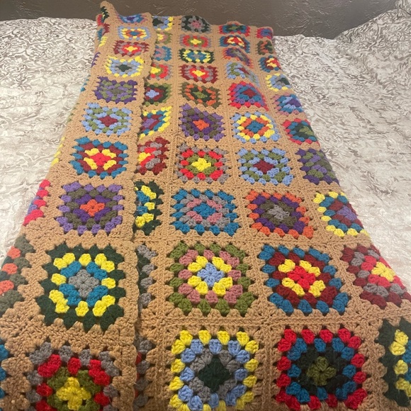 Multicolor Crochet Blanket handmade with love very clean and warm - Picture 2 of 5